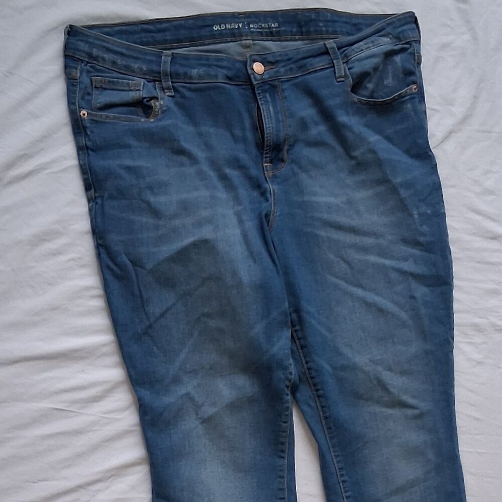Old Navy, Rockstar, Jeans, Medium Blue , 16R, Excellent
